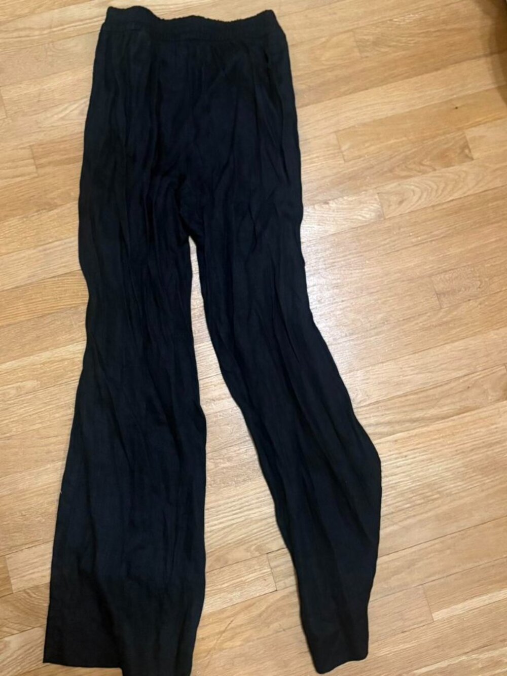 Zara Black Linen Pants, Size Small